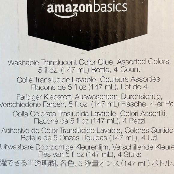 Washable transparent colour glue for crafts and school projects in 4 colours NIB - Picture 7 of 12